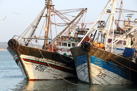 Fishing boat sea