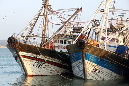 Fishing boat sea photo