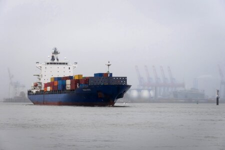 Hazy haze elbe photo