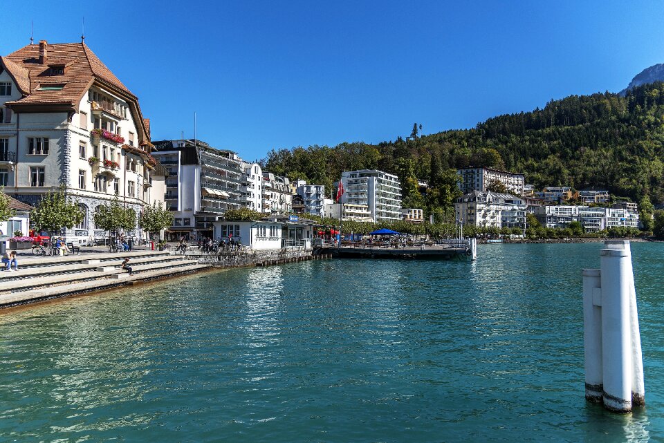 Lake lucerne region shore zone tourism