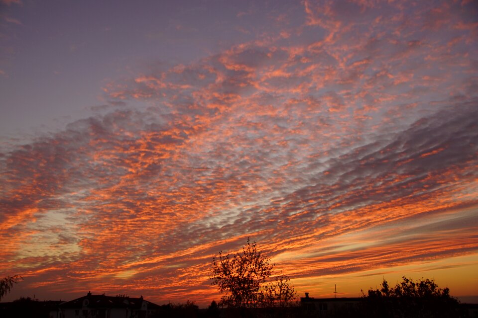 Clouds twilight landscape