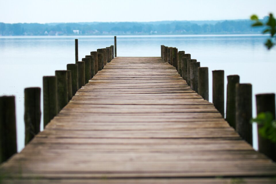 Lake dock water