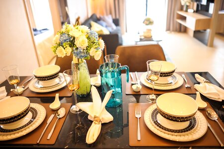 Dining room sample room condo