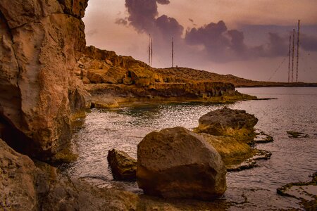 Nature sea rock