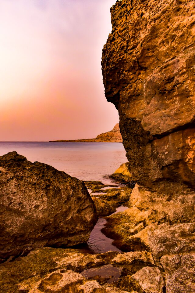 Nature sea rock