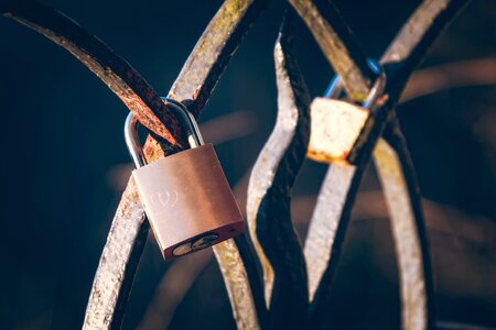 Padlock love symbol romance