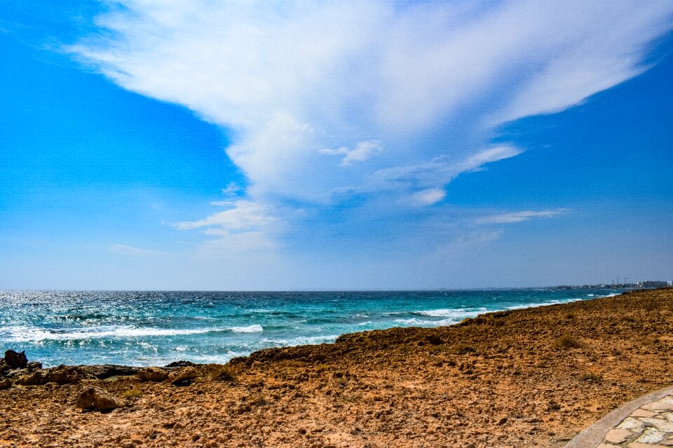 Coast landscape sky
