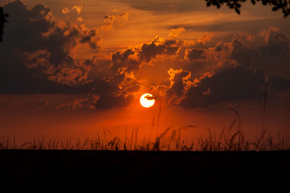Sky orange nature