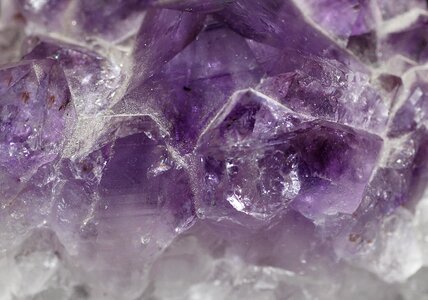 Crystal mineral macro photo