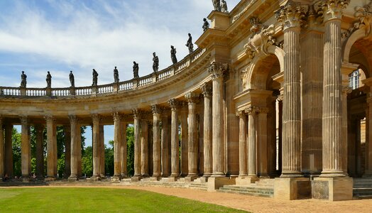 Architecture building arcade