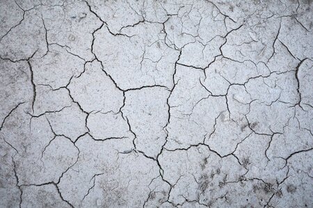 Drought cracks nature