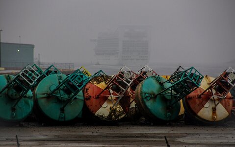 Buoy metal rusty