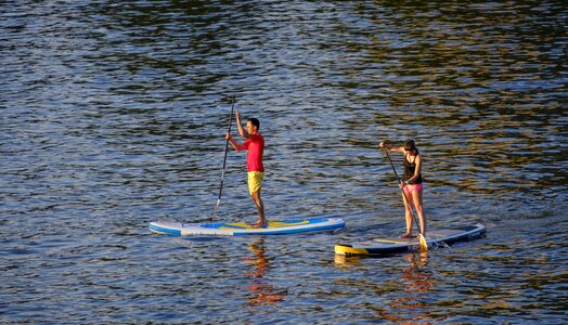 Stand up paddling surfboard sport photo