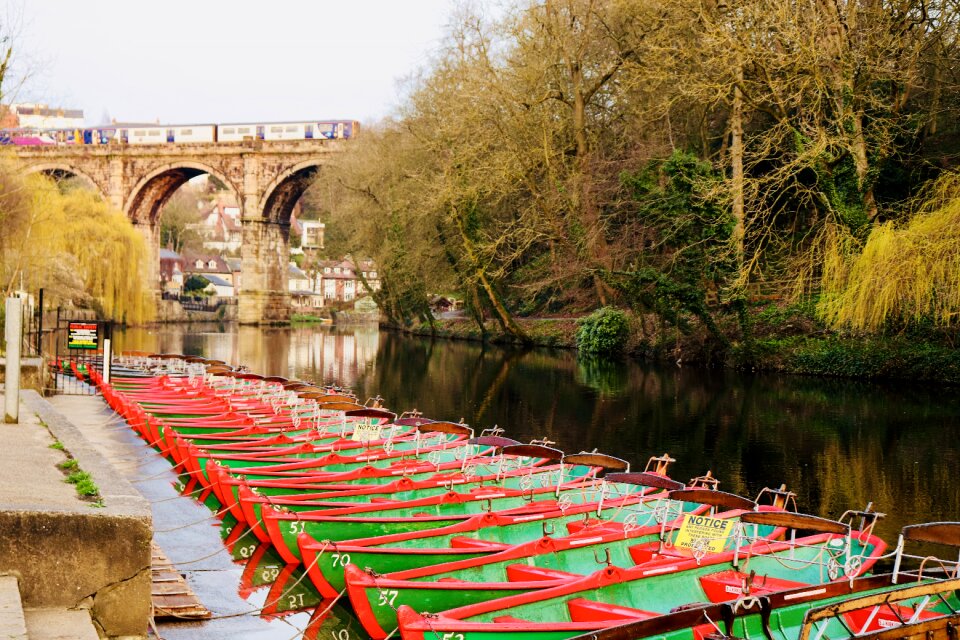 Boats channel river