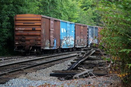 Rural freight rail photo