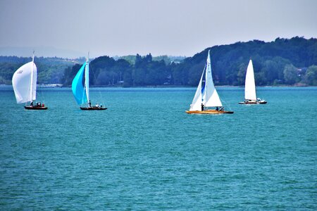 Sailboat wind relaxation photo