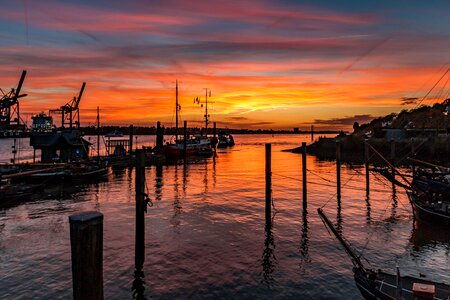 Port elbe water photo