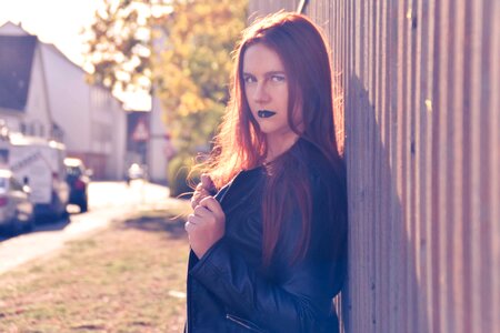 Red hair outdoor photo shoot