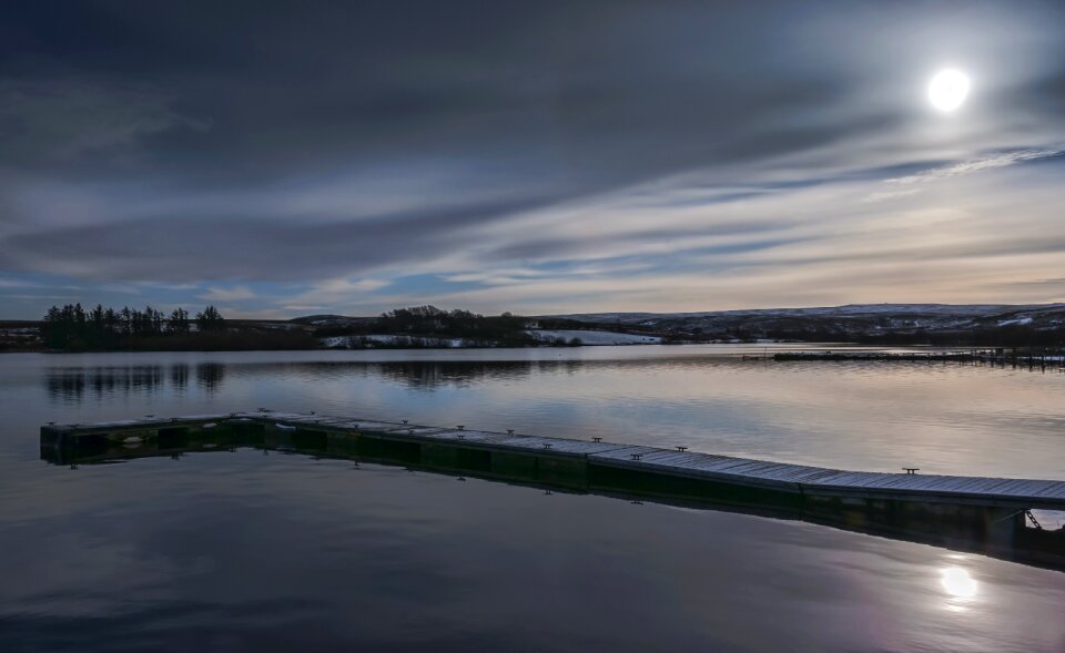 Lake water sky