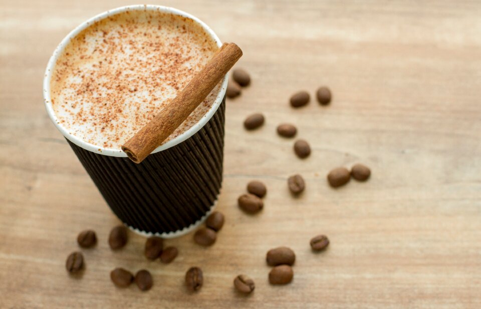 Brown cafe cappuccino