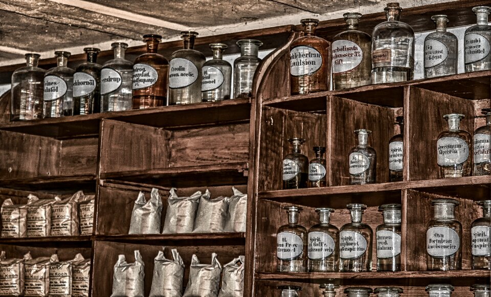 Chemicals bottles glass bottles
