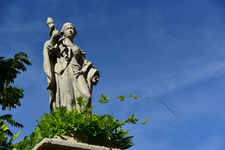 Woman stone figure statue