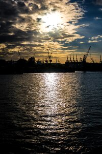 Harbour cranes water cranes
