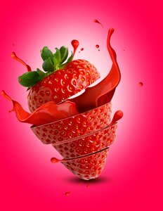 Ju joy design bangla strawberry flavor pink design photo