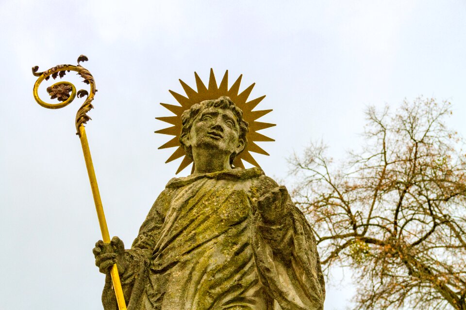 Faith stone figure old