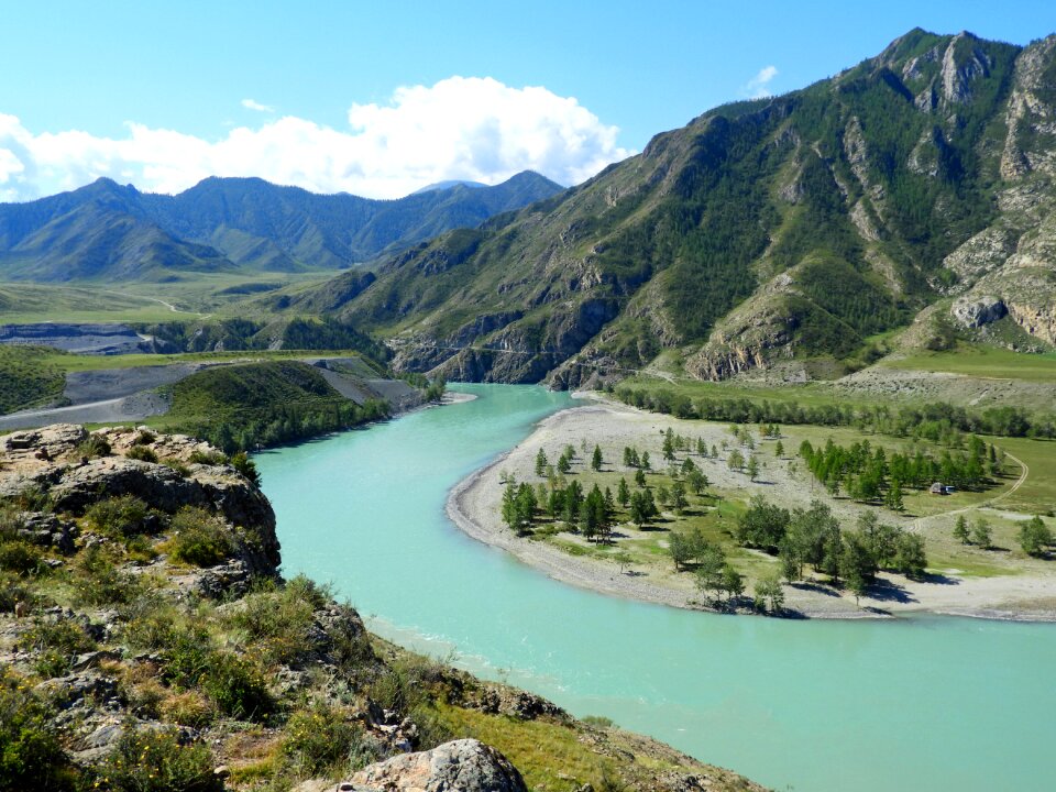 Summer landscape travel