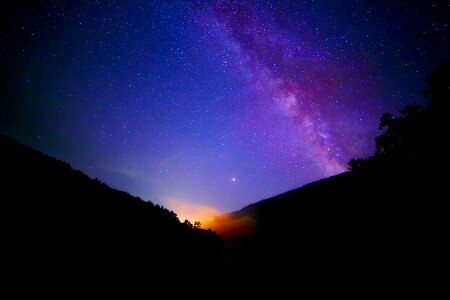 Star sky night photo