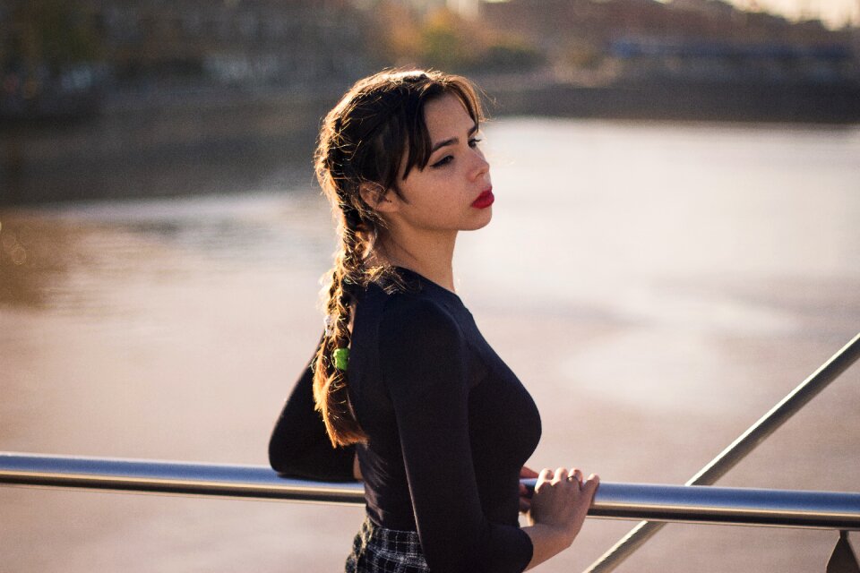 Woman young water