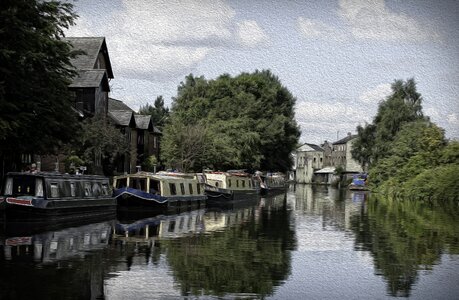 Canal narrowboats longboat
