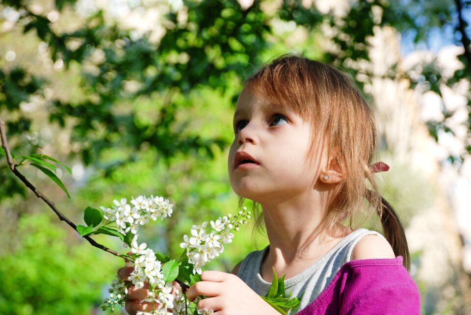 Outdoors lovely girl