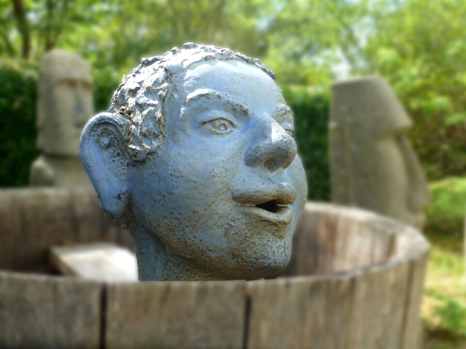 Funny garden barrel