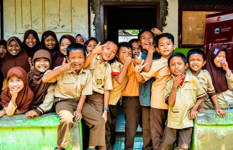 Funny happy village