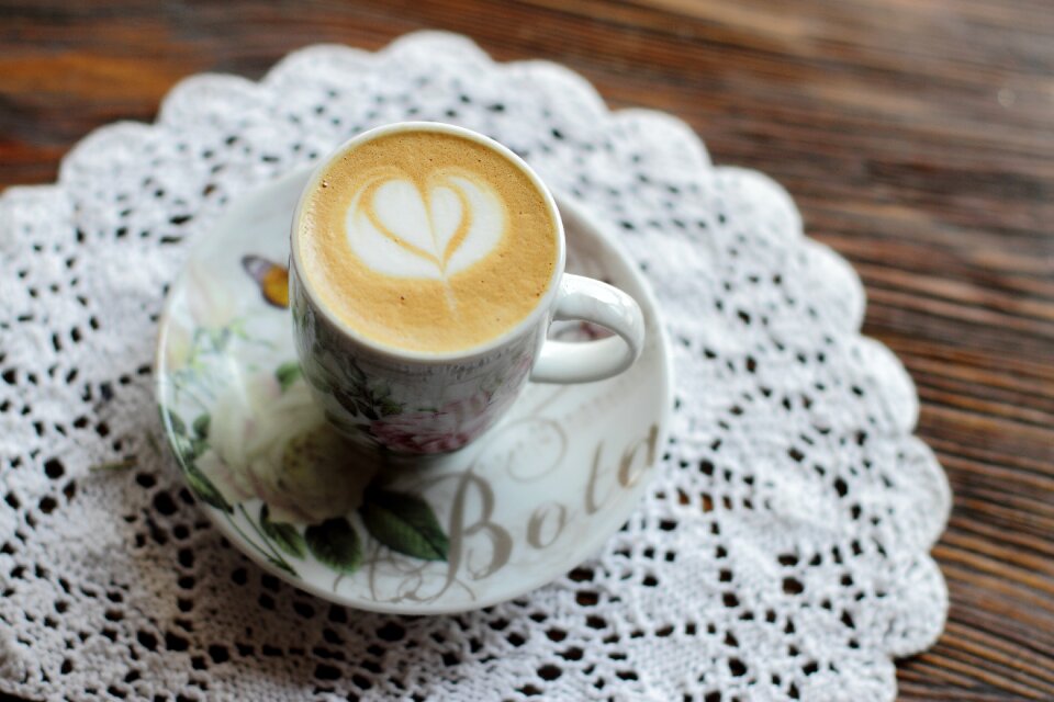 Coffee cup decoration