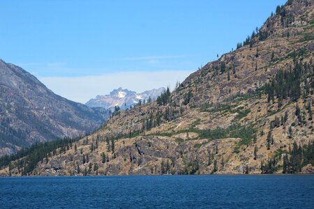 Mountains lake washington photo