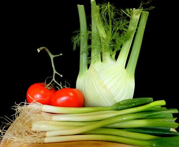 Spring onions food cooking photo