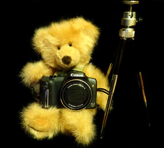 Cute camera tripod photo