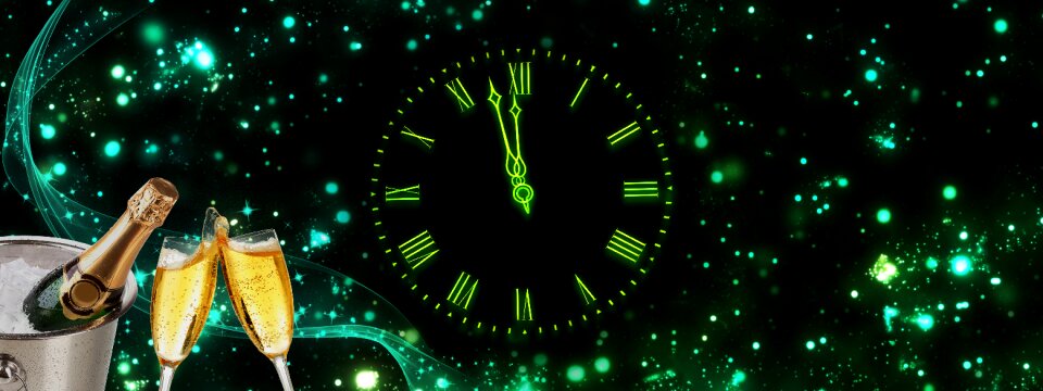 New year's eve timeline banner