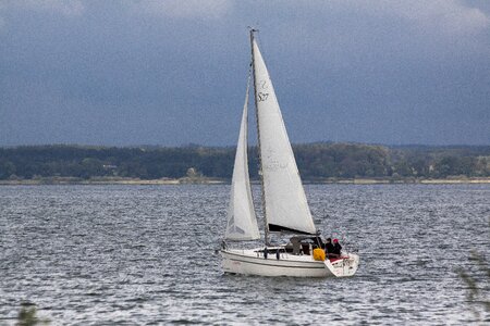 Woman navigation water photo