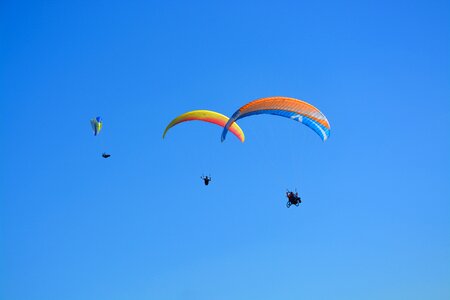 Free flight paragliding sport