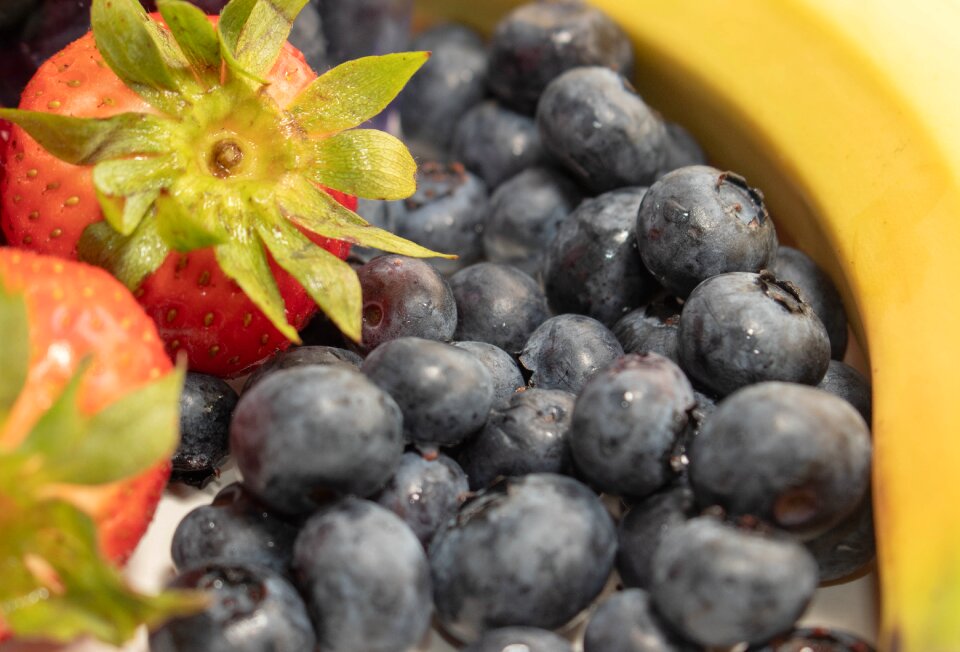Bananas strawberries fruit