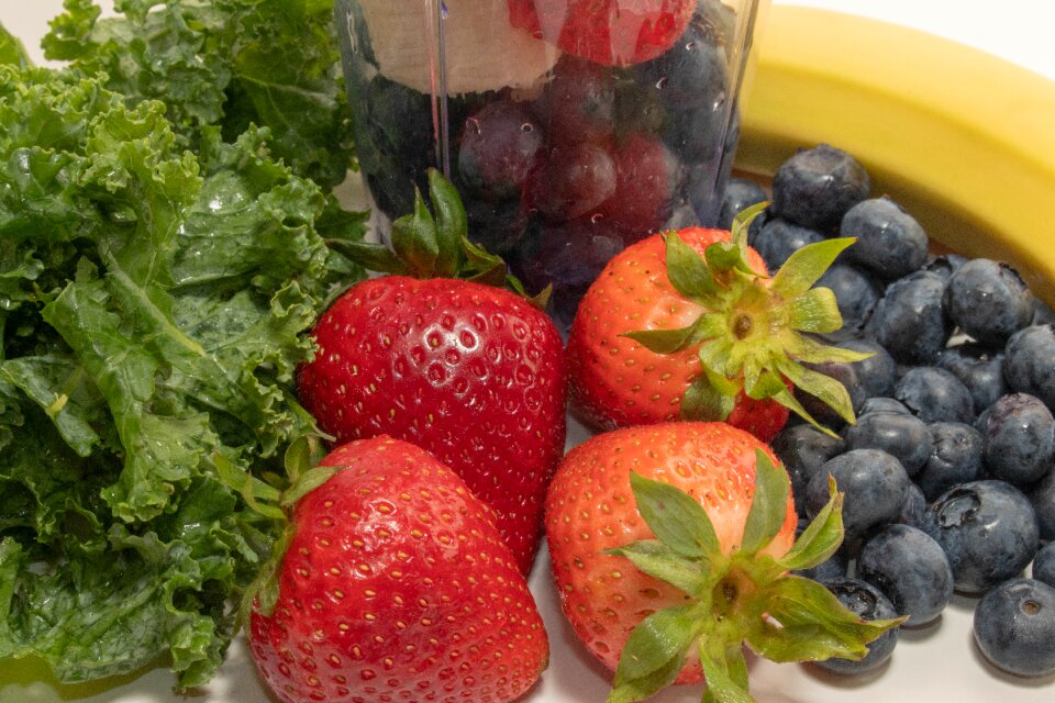 Bananas strawberries fruit