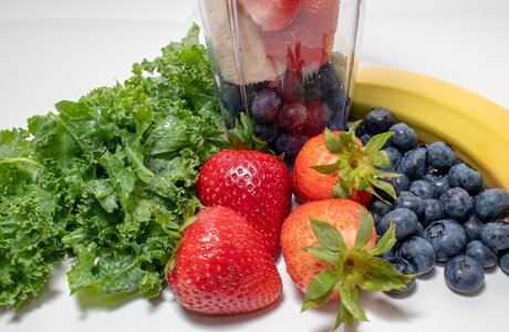 Bananas strawberries fruit
