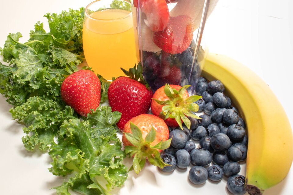 Bananas strawberries fruit
