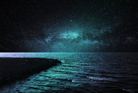 Galaxy stars night