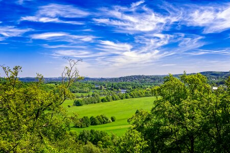 Clouds green blue