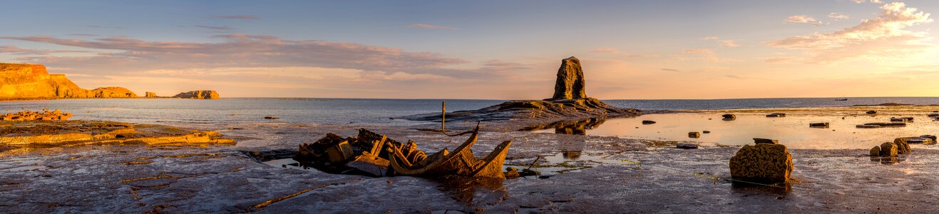 Saltwick bay whitby north yorkshire photo